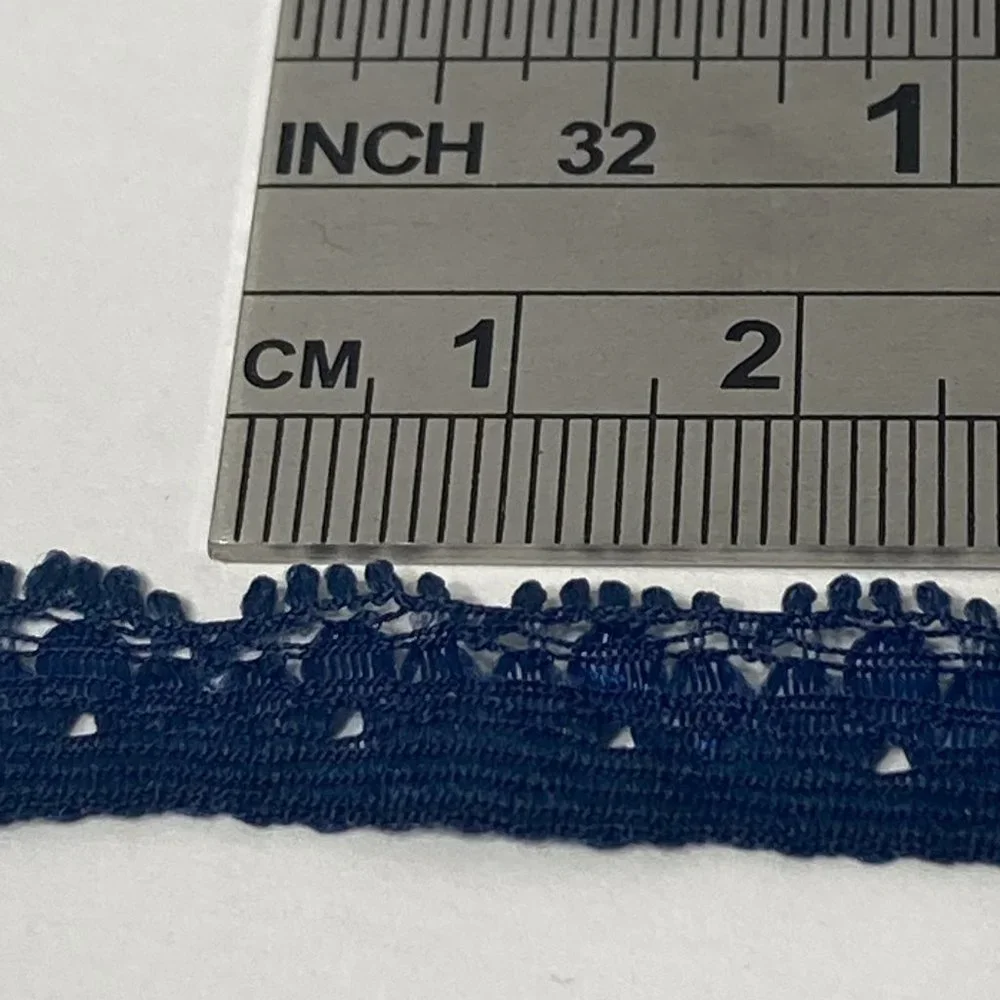 Navy Petite Lace Trim 12 Rolls Offray Crafts Scrapbook Card Making Gift 7/16